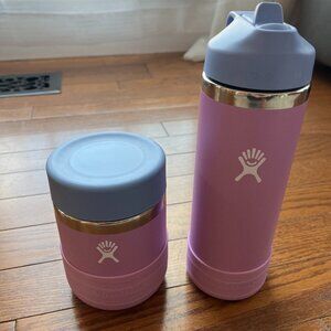 Hydro Flask Matching Water Bottle and Food Jar - 18oz & 12oz